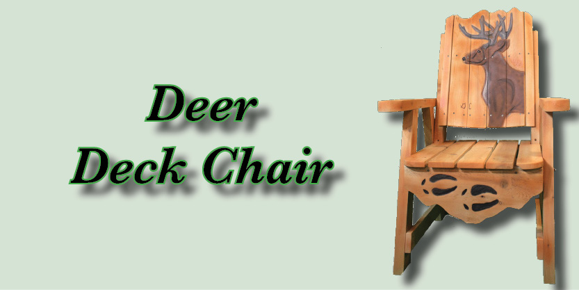 Deer chair, deck chair, deck lounge chair